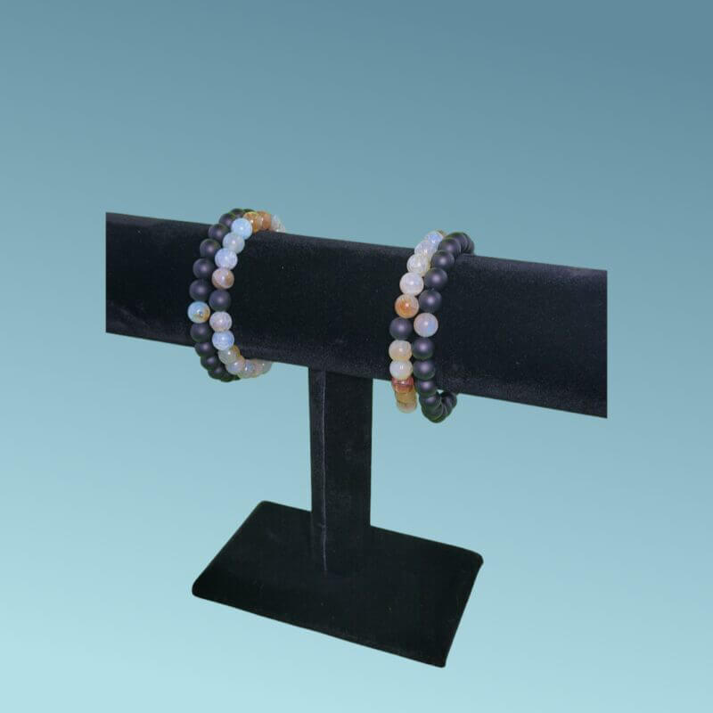 EEBracelet | Onyx Agate Duo